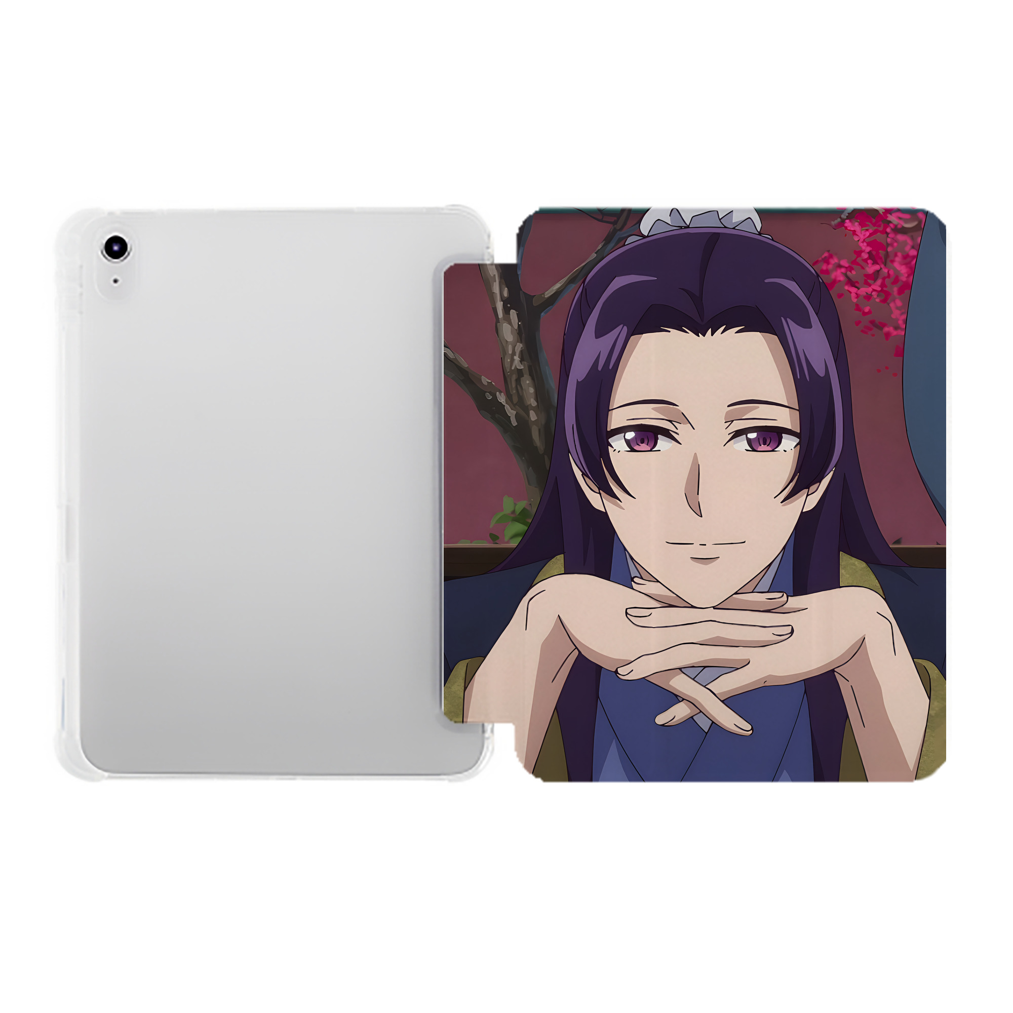 （画像用） 薬屋のひとりごと The Apothecary Diaries IPad ケース ペン収納付き 三つ折りスタンド PUレザー×シリコン 対応機種9.5/10.5/10.9インチ
